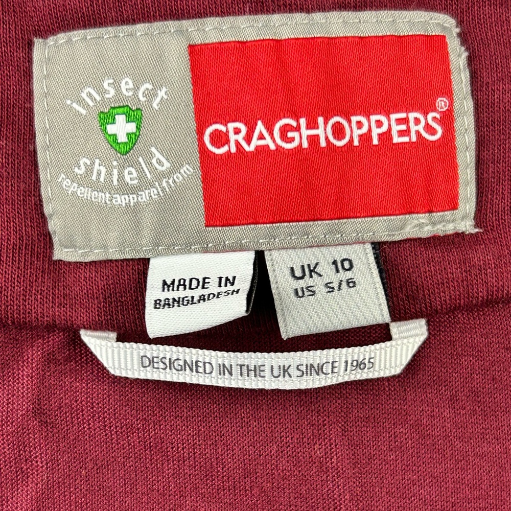 Craghoppers Nosilife Siena Dress Cranberry Insect Shield Repellent Size S/6 - Picture 6 of 9